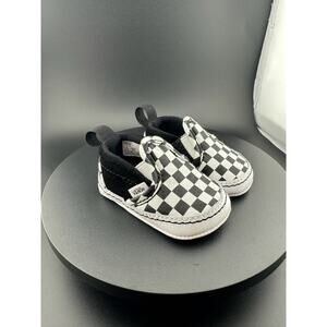 Slip-On V Crib 'Checker - Black White'
